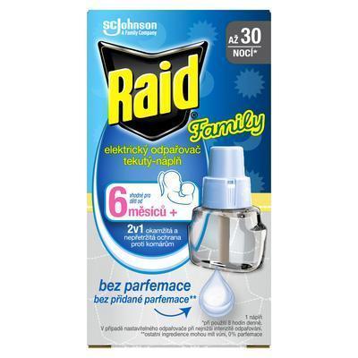 RAID PROTI KOMÁROM ELEKTRICKÝ ODPAROVAČ NÁPLŇ-TEKUTÁ FAMILY 21ml
