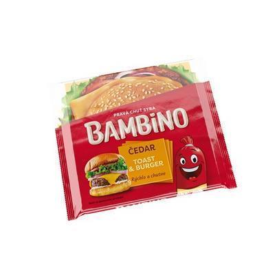 SYR TAVENÝ TOAST & BURGER ČEDAR 130g BAMBINO