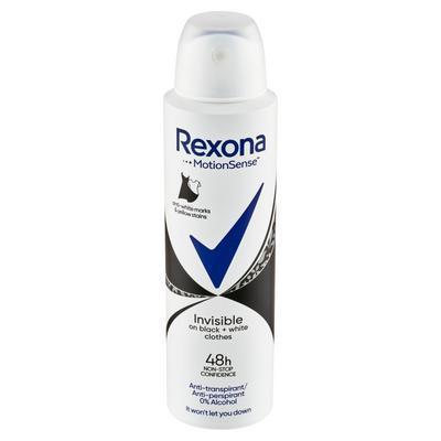 ANTIPERSPIRANT SPREJ REXONA INVISIBLE BLACK+WHITE 150ml DÁMSKY
