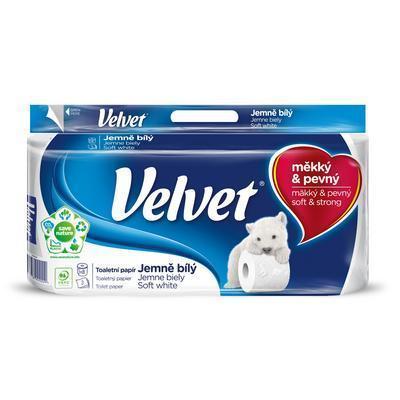 PAPIER TOALETNÝ VELVET SOFT WHITE 8ks 3-VRST.