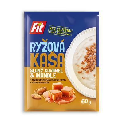 KAŠA FIT RYŽOVÁ SLANÝ KARAMEL 60g BEZLEP