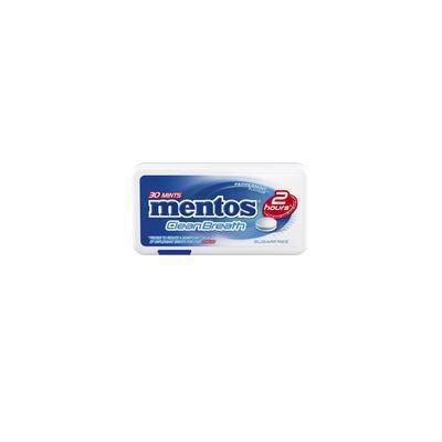 CUKRÍKY MENTOS CLEAN BREATH PEPPERMINT 21g
