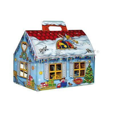 BALÍČEK DOMČEK S FIGÚRKAMI Z MLIEČNEJ ČOKOLÁDY 200g TOP NITRA