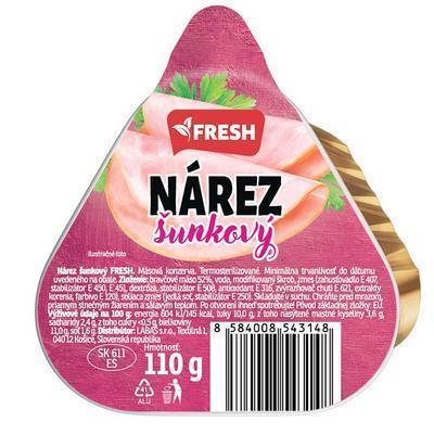 PAŠTÉTA NÁREZ ŠUNKOVÝ 110g FRESH