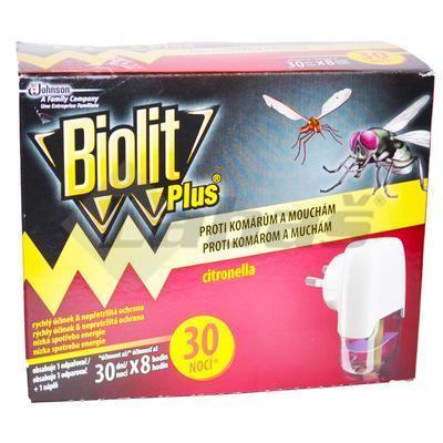 BIOLIT PLUS PROTI KOMÁROM A MUCHÁM ELEKTRICKÝ ODPAROVAČ 30 NOCÍ