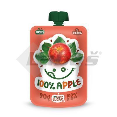 DETSKÁ VÝŽIVA BIO 100% JABLKO 90g OVKO KAPSIČKA BEZLEP