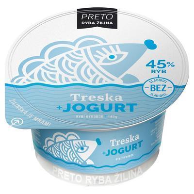 ŠALÁT TRESKA S JOGURTOM 140g PRETO RYBA ŽILINA