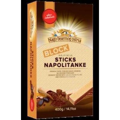 OBLÁTKY S NÁPLŇOU KAKAOVÉ 400g BLOK