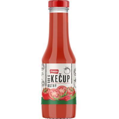 KEČUP OSTRÝ 500g FRESH