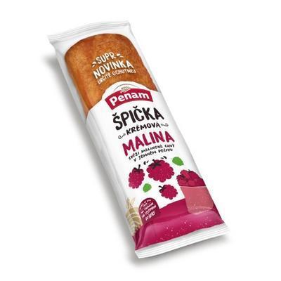 ŠPIČKA PĽUNDROVÁ S NÁPLŇOU KRÉMOVOU A MALINOVOU 100g