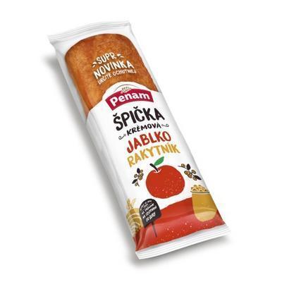 ŠPIČKA PĽUNDROVÁ S NÁPLŇOU JABLKOVO-RAKYTNÍKOVOU 100g