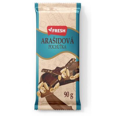 ČOKOLÁDA ARAŠÍDOVÁ POCHÚŤKA 90g FRESH