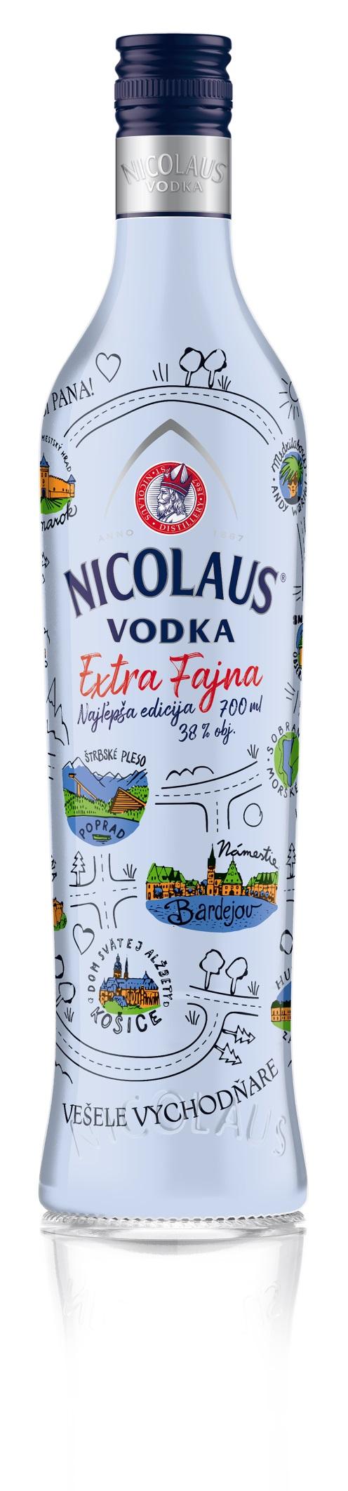 VODKA EXTRA FAJNA 38% 0.7l NICOLAUS