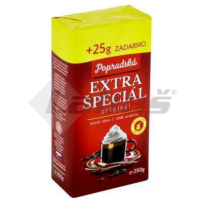 KÁVA MLETÁ EXTRA ŠPECIÁL 250g + 25g ZDARMA POPRAD
