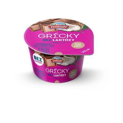 JOGURT GRÉCKY ČOKOLÁDA-KOKOS 125g BEZLAKTÓZOVÝ ZVOLENSKÝ