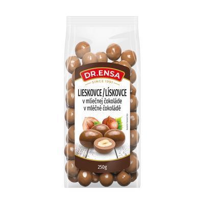 ORECHY LIESKOVCE V MLIEČNEJ ČOKOLÁDE 250g DR. ENSA