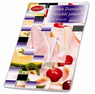 ŠUNKA ZVONAŘKA - SHAVED 100g NAJVYŠŠIA AKOSŤ OA 95% PODIEL MÄSA LE&CO