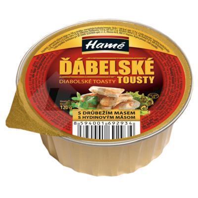 PAŠTÉTA DIABOLSKÉ TOASTY S HYDINOVÝ MÄSOM 120g AL HAMÉ