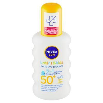 SPREJ NA OPAĽOVANIE PRE DETI SENSITIVE OF50+ 200ml NIVEA SUN