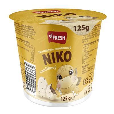 DEZERT NIKO TVAROHOVOVÝ VANILKA 125g FRESH