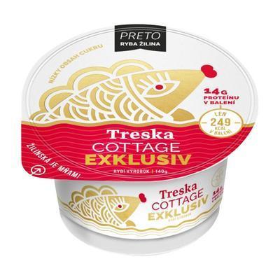 ŠALÁT TRESKA COTTAGE 140g EXKLUSIV RYBA ŽILINA