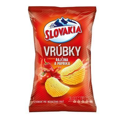 LUPIENKY SLOVAKIA CHIPS VRÚBKY PAPRIKA RAJČINA 120g
