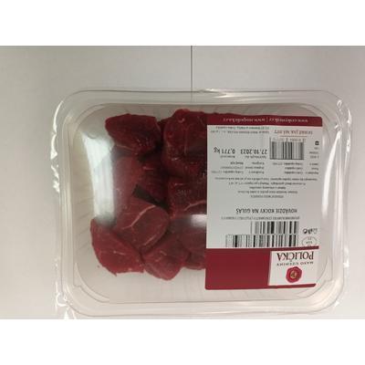 MÄSO KOCKY HOVÄDZIE cca 750g OA /VÁHA/ POLIČKA