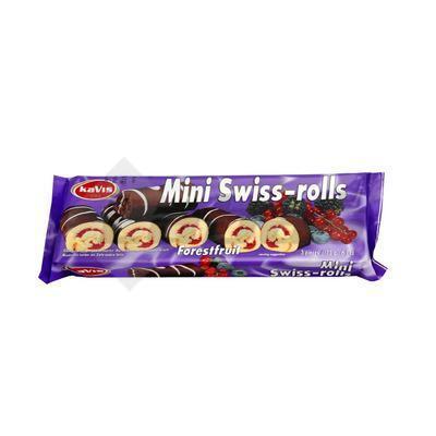 ROLÁDY MINI SWISS-ROLLS LESNÁ ZMES 175g KAVIS
