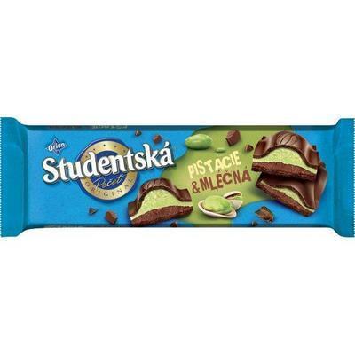 ČOKOLÁDA ŠTUDENTSKÁ PEČAŤ S PISTACIOVOU NÁPLŇOU 240g