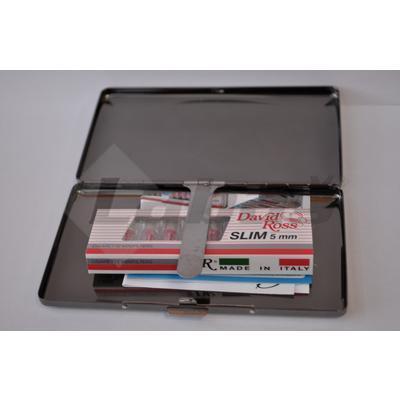 TABATIERKA KOVOVÁ LESKLÁ SLIM 120mm D.ROSS 802190