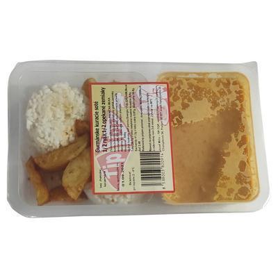 HOTOVÉ JEDLO SOTÉ KURACIE GURMANSKÉ,1/2 RYŽA, 1/2 OPEKANÉ ZEMIAKY 530g MIČO