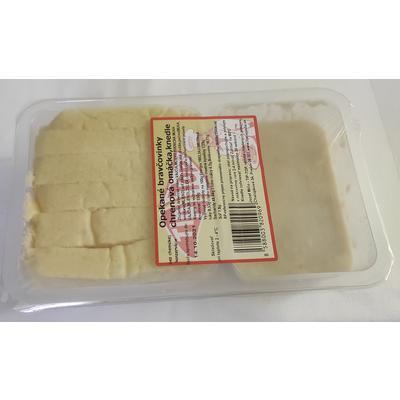 HOTOVÉ JEDLO BRAVČOVINKY OPEKANÉ, CHRENOVÁ OMÁČKA, KNEDLE 530g MIČO