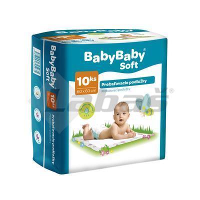 PODLOŽKY PREBAĽOVACIE DETSKÉ 10ks 60x60 BABY BABY SOFT