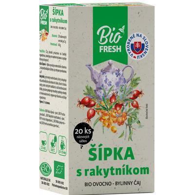 ČAJ BYLINNÝ BIO ŠÍPKA S RAKYTNÍKOM OVOCNÝ 40g FRESH