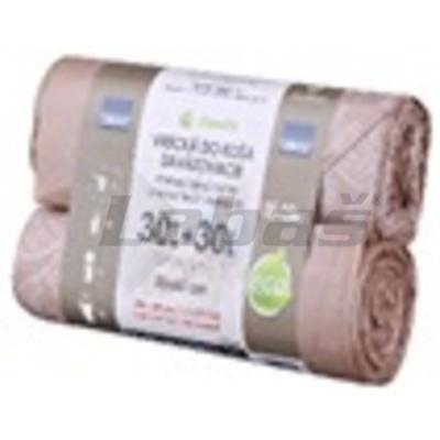 VRECIA NA ODPAD ECO 2x30l 2x15ks HDPE 50x60+15cm ZAVÄZOVACIE LUMAX