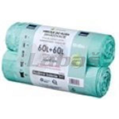 VRECIA NA ODPAD ECO 2x60l 2x10ks HDPE 60x70+20cm ZAVÄZOVACIE LUMAX