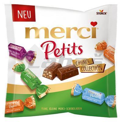 CUKRÍKY ČOKOLÁDOVÉ MERCI PETITS CRUNCH COLLECTION 125g