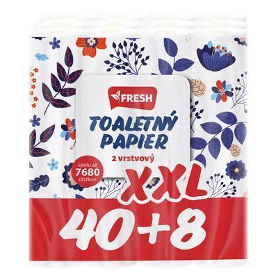 PAPIER TOALETNÝ  40+8ks 2-VRST. FRESH 6720 ÚTRŽ