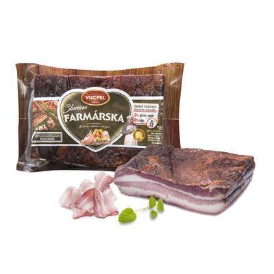 SLANINA FARMÁRSKA TRADIČNÁ V.B. cca 330g /VÁHA/ 95% PODIEL MÄSA VIJOFEL