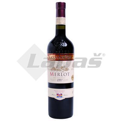VÍNO MERLOT 0.75l KAZAYAK RESERVA ČERVENÉ POLOSLADKÉ SUVOROV