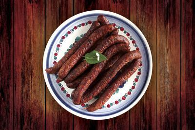 KLOBÁSA JELENIA SUŠENÁ /VÁHA/ 96% PODIEL MÄSA KNIŽKA