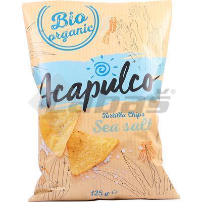 TORTILLA ACAPULCO CHIPS BIO MORSKÁ SOĽ 125g BIO NEBIO