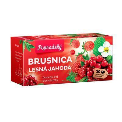 ČAJ OVOCNÝ BRUSNICA-LESNÁ JAHODA 40g POPRAD