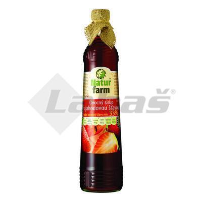 SIRUP JAHODA 33% 0.7l SKLO NATUR FARM