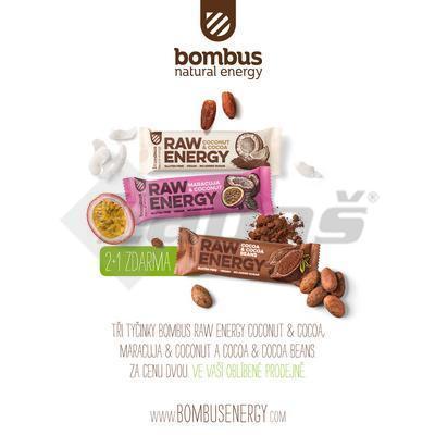 TYČINKA RAW ENERGY MIX 2+1 150g BOMBUS BEZLEP