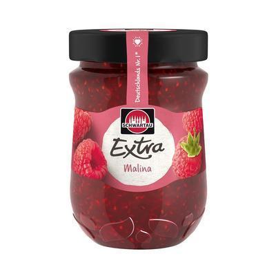 DŽEM MALINOVÝ 340g EXTRA SCHWARTAU