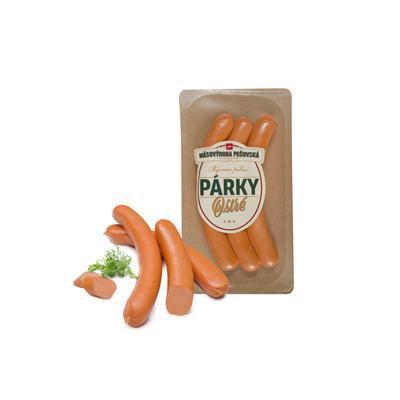 PÁRKY LAHÔDKOVÉ OSTRÉ 170g 80% PODIEL MÄSA HURKA