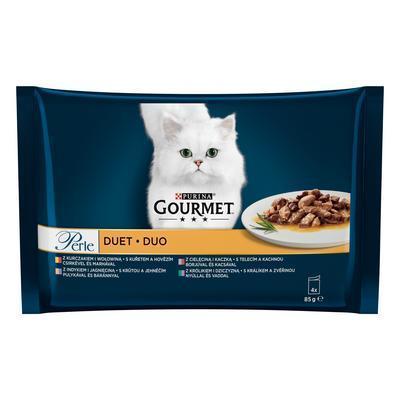 KAPSIČKA MAČKA GOURMET PERLE DUO MULTIPACK MÄSOVÁ 4x85g