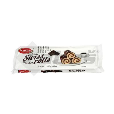 ROLÁDY MINI SWISS-ROLLS CHOCOLATE 175g KAVIS